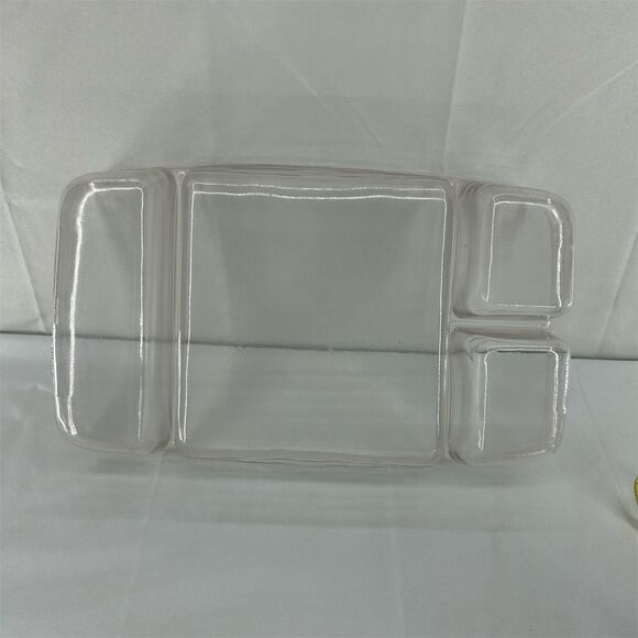 Longaberger Medium Large Basket Liner Protector 4-Compartment Clear Rectangular - Picture 5 of 11